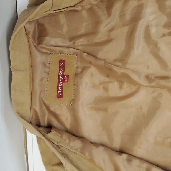 Vintage Genuine Suede Trench Length Coat, US S - Picture 9 of 12